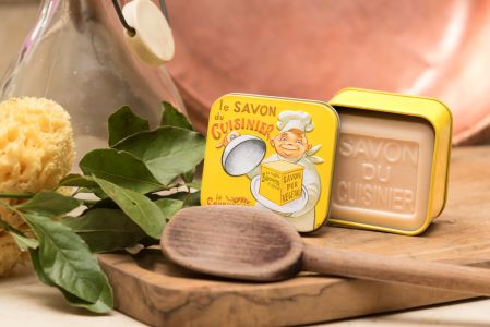 Savon boîte métal - cuisinier - 100 gr