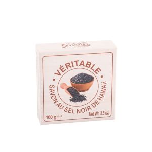 Savon rond au sel noir d'Hawaï -100 gr