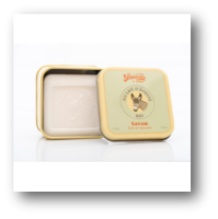 Savon au lait d'ânesse 100 gr avec boîte métal