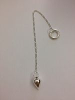 Pendule goutte laiton plaqué argent 23 g
