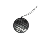 Pendentif Shungite 30 mm - gravé "fleur de vie"