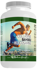 Collagène bambou glucosamine - 90 gélules