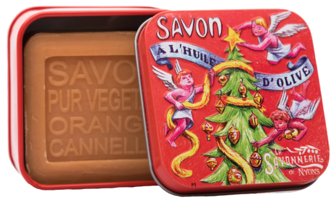 Savon boîte métal - anges - 155 gr