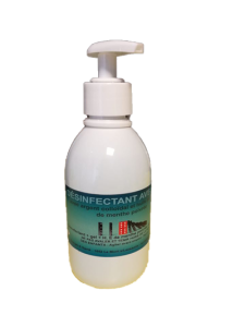 Désinfectant pour les mains avec gel - menthe - 250 ml avec poussoir